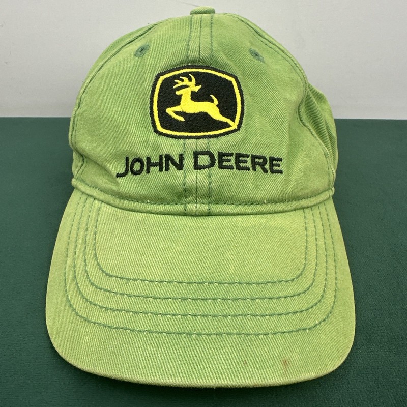 John Deere Cap Hat Toddler Elastic Back Cotton Green