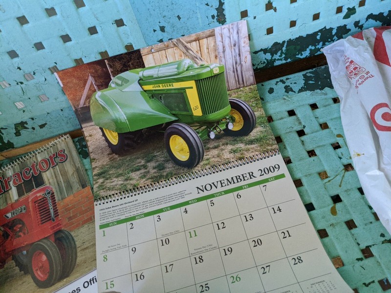 2009 Antique Tractors Calendar Photos Ford John Deere Allis Chalmers Case vtg gallery