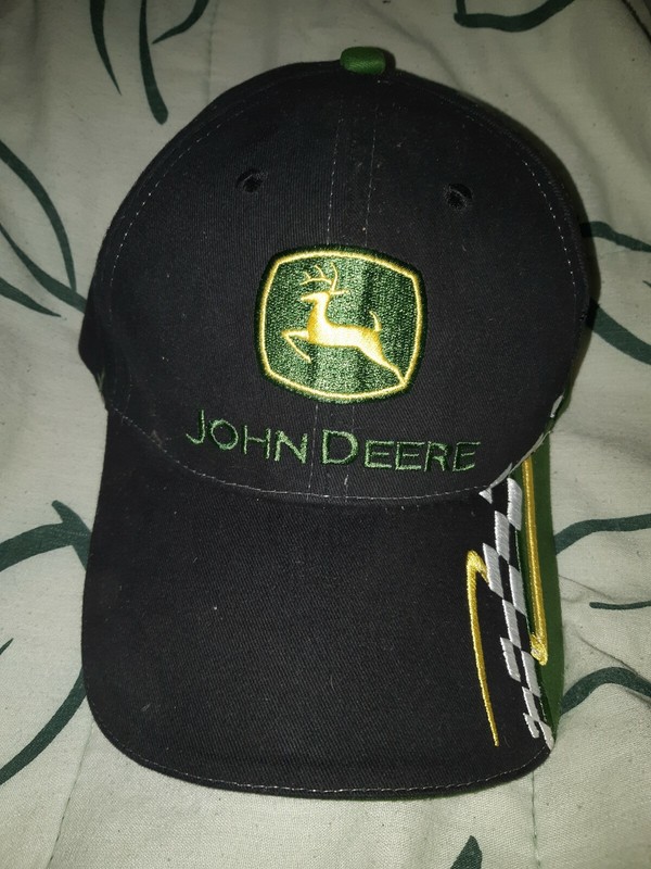 Cary Francis Group JOHN DEERE Ball Cap Hat – JD Tractor Black Green Adjustable