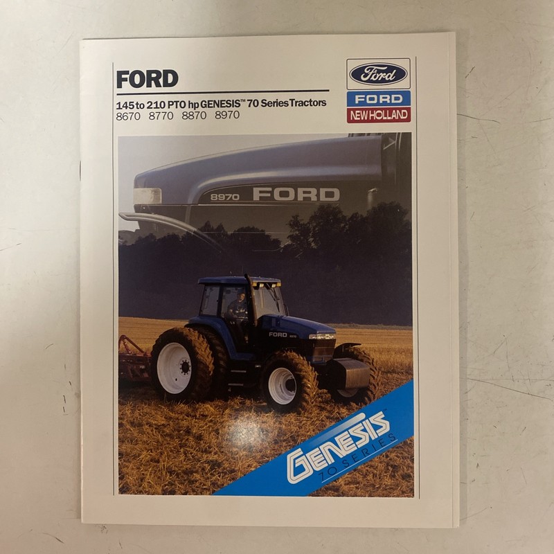 Ford Genesis 70 Series Tractors Full Color 32 Page Dealer Brochure