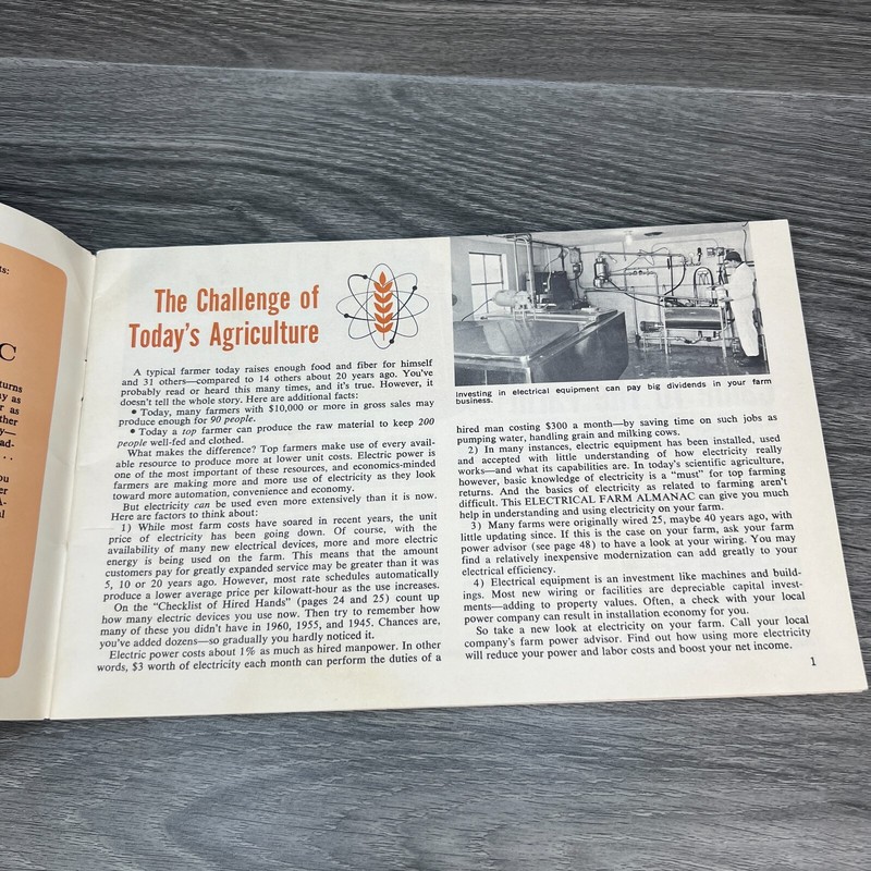 Vtg 1966 Electrical Farm Almanac Long Island Lighting Minneola New York Booklet gallery
