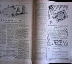 1927 Dairy Farmer March Iowa Purina Cows Barn Plan Vintage Ad