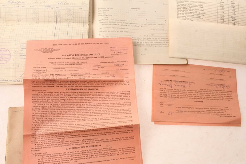 12 John Deere & Univ Nebraska Agriculture 1920s/30s Farm Record Books & Papers gallery