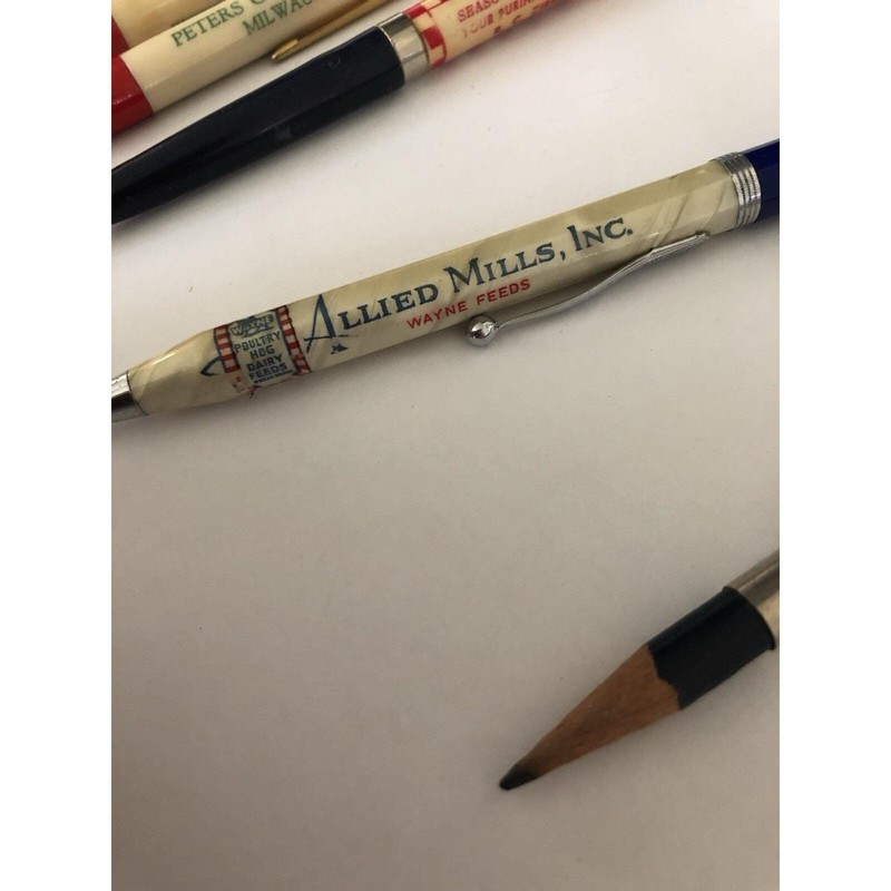 Vintage Advertising Pens Pencils Farm Seed & Fertilizer Peters Oil Purina gallery