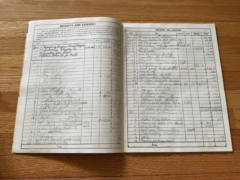 1947 Farm Acct. Record Book - J. F. Anderson Lumber Co. Minnesota, Iowa, Dakotas gallery