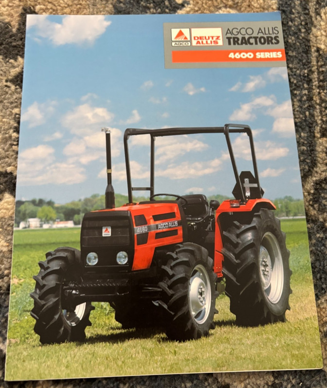 AGCO Deutz Allis 4650 4660 Tractor For 1991 Brochure AMIL26