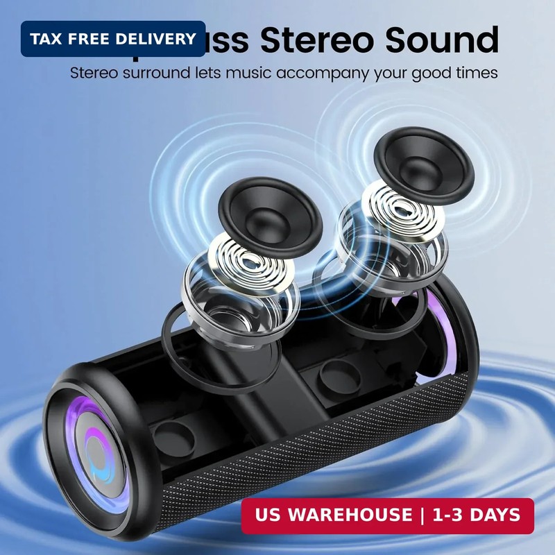 Portable Bluetooth Speaker, 2026 Bluetooth 5.4 Wireless Speaker with 20W HD Loud gallery
