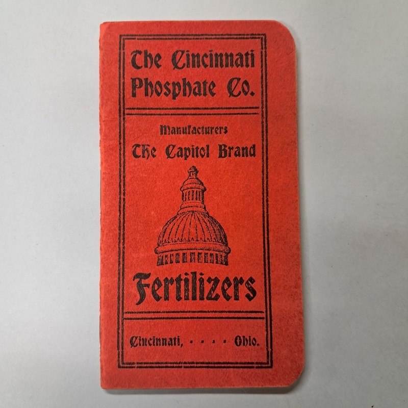 1911 Cincinnati Phosphate Co Farm Fertilizers Booklet Gwynneville Ind