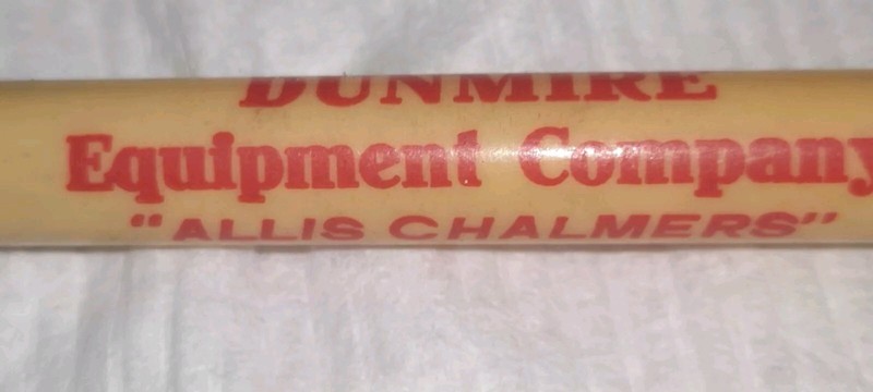 "ALLIS-CHALMERS Road Machinery*Dunmire Equip. Co*Ph.300 El Paso,IL"Bullet Pencil gallery