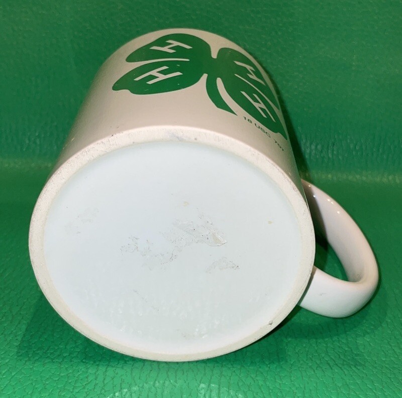 4H Club Coffee Cup Mug 4 H Green Four Leaf Clover gallery