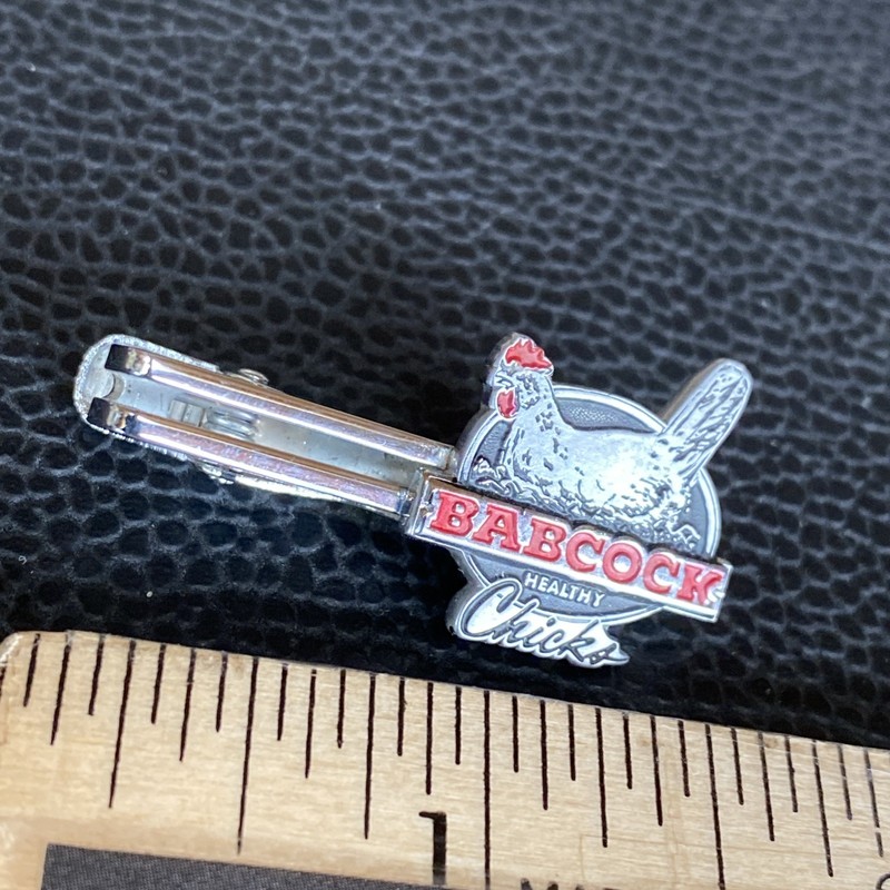Babcock Healthy Chicks Tie Clip Vtg 70’s Hen Chicken Egg Breed Advertising Promo gallery