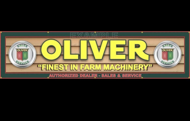 Oliver Finest Farm Machinery Authorized Dealer Sales And Service Banner