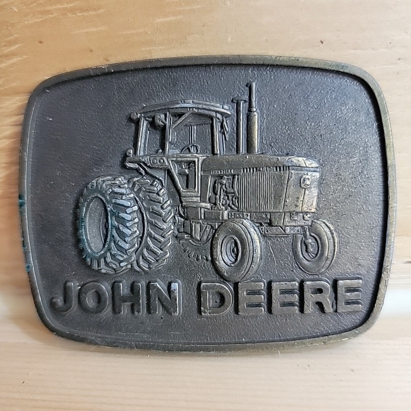 John Deere Series Tractor Belt Buckle Moline Illinois Il