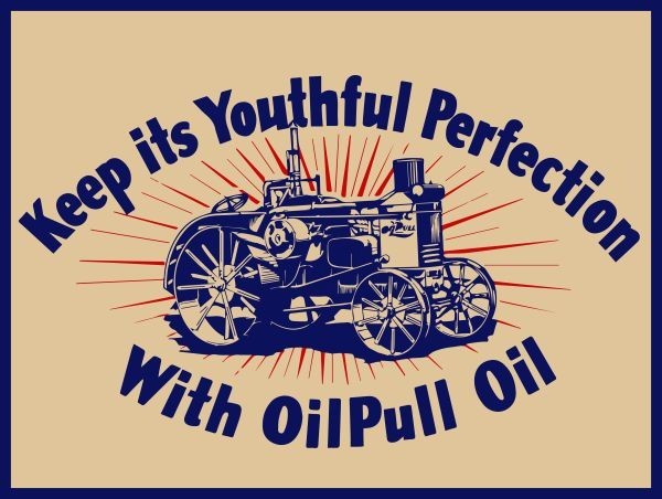 Rumely Oil Pull Engine Motor Oil NEW METAL SIGN: 9×12″ Ships Free