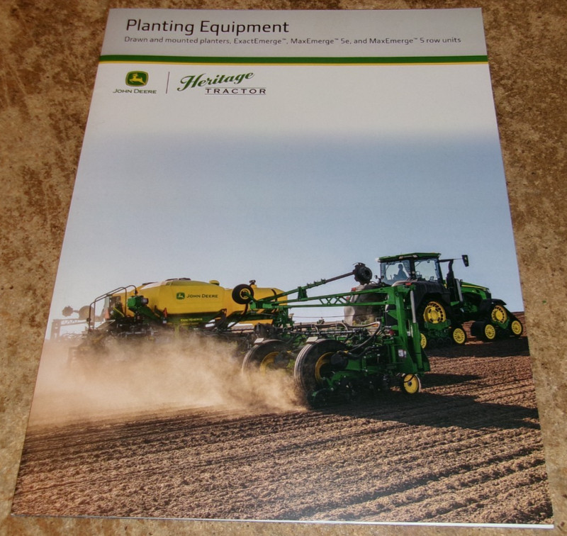2020’s john deere planting equipment brochure in nice shape used