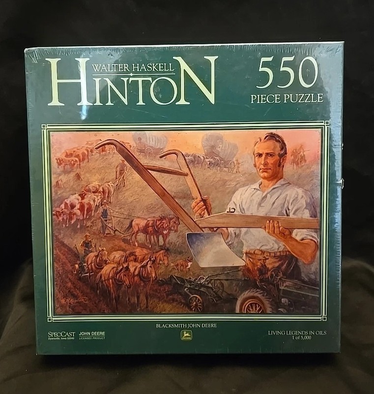 WALTER HASKELL HINTON ONE 550 PIECE JOHN DEERE PUZZLES NEW original shrink wrap