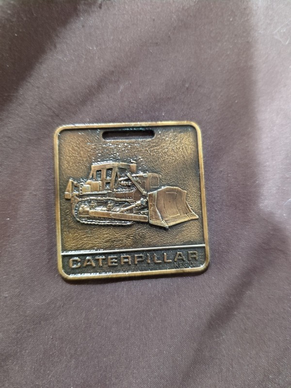 Caterpillar Cat Crawler Dozer Bulldozer Brass Watch Fob