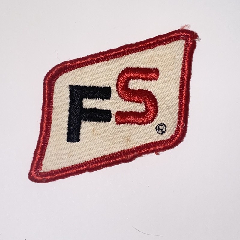 Vintage FS Patch Embroidered Black Red & White Farm Supply Seed Grain Fuel gallery