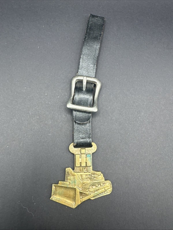 IH International Harvester brass watch fob crawler dozer bulldozer B4B