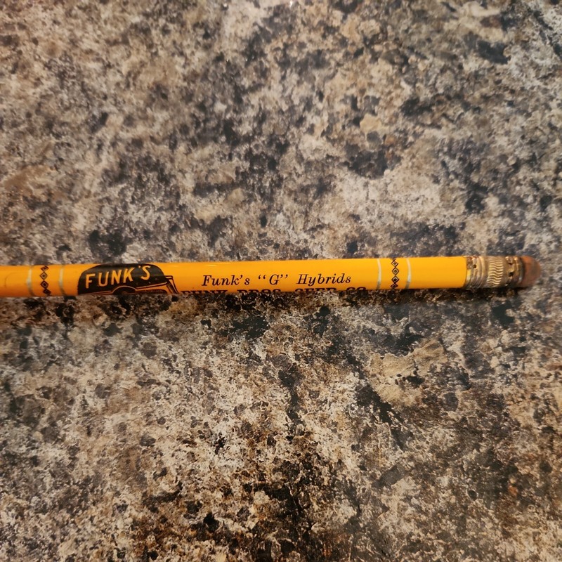 Vintage Funk Bro Seed Co Funks G Hybrids Belle Plaine Iowa Seed Corn Pencil gallery