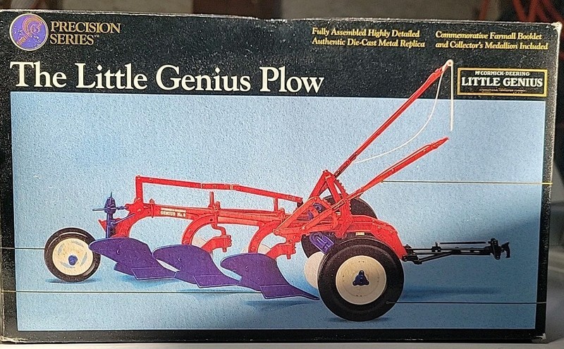 Ertl McCormick Deering Little Genius 3 Bottom Plow 1/16th #5 Series #233, 1994