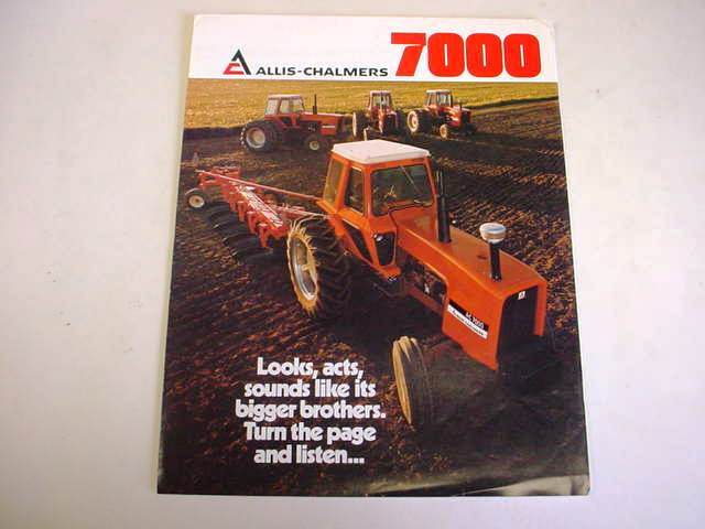 Allis Chalmers 7000 Farm Tractor Brochure 1975 6 Pages