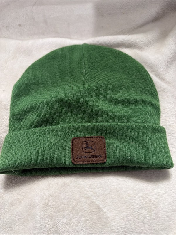‘John Deere’ Beanie Green Unused No Tag Condition Toddler One Size