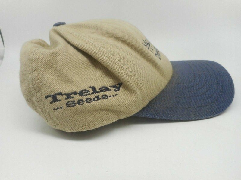 Vintage Trelay Seeds High Cycle Cloth Adjustable Hat Baseball Cap Feed Farm