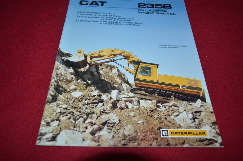 Caterpillar 235B Front Shovel Hydraulic Excavator Dealer’s Brochure DCPA8