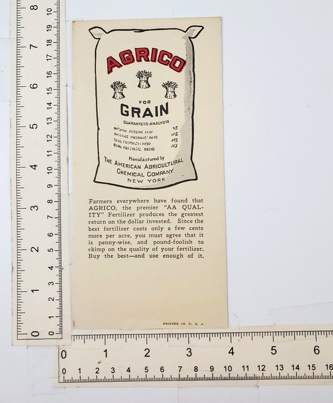 1930s Agrico American Agricultural Chemical Fertilizer Vtg Advertising Pamphlet gallery