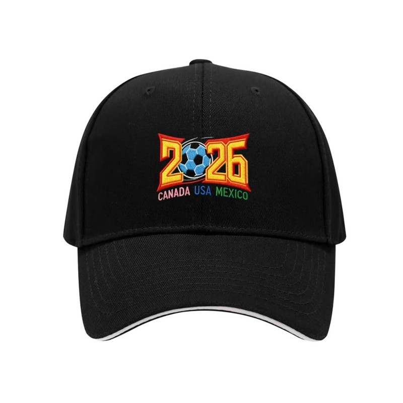 VixuLtc 2026 Soccer Hat – Unisex Adjustable Baseball Cap, USA Cup26