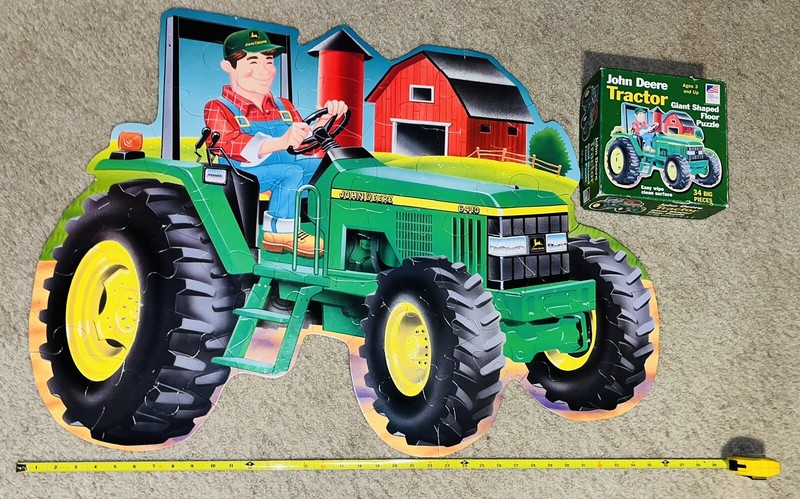 JOHN DEERE TRACTOR GIANT SHAPED FLOOR PUZZLE 34 BIG PIECES gallery