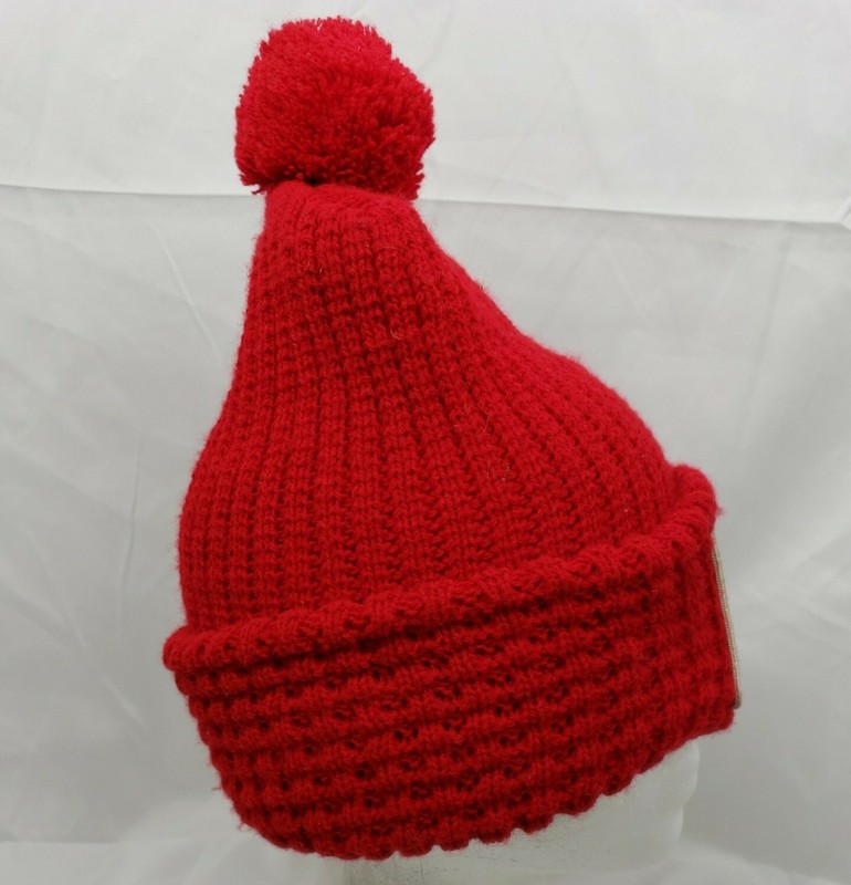 Vtg Chevron Ortho Fertilizer Beanie Embroidery Patch Hat Gas Oil Red Advertising gallery