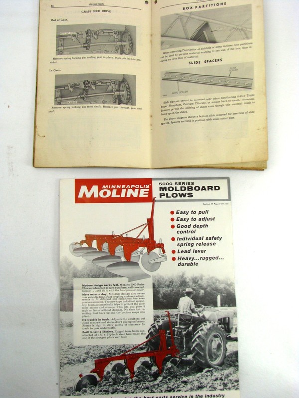 Farming Advertising Brochure Manual LOT vtg John Deere Moline Oliver New Idea ad gallery