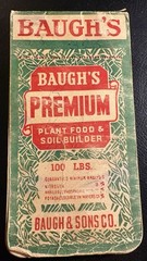 Vintage Baughs Premium Plant Food Notebook Farm Ephemera Handwritten