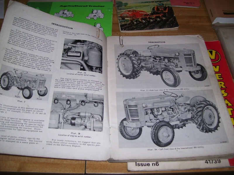 Lot #16G Farm Equipment Manuals IHC 300 Tractor Caterpillar Woods Versatile gallery