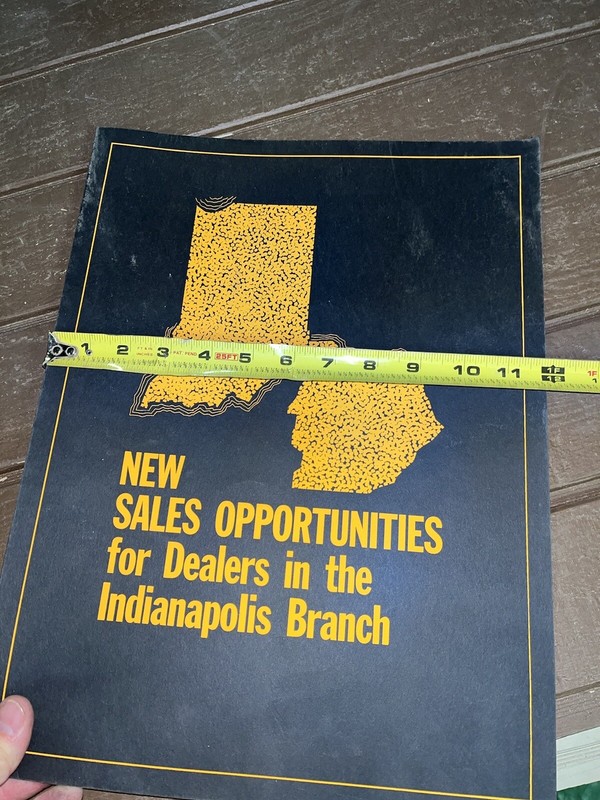 Vintage 4 Legged John Deere Dealers Sales Folder - NOS Indianapolis Advertising gallery