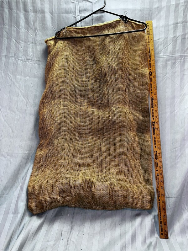 Vtg North Country Northern Grown California Potatoes Burlap 50Lb Bag 34x29" #50 gallery