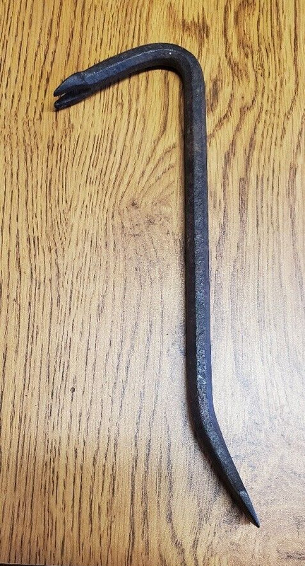 ADVERTISING CROWBAR PRYBAR 11" HARTLEY CREAMERY & EGGS HARTLEY IOWA (LOT 3030) gallery