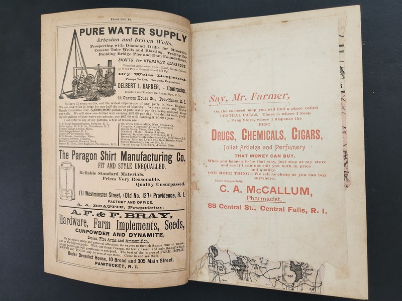 1894 antique AGRICULTURAL DIRECTORY rhode island massachusetts connecticut w ads gallery