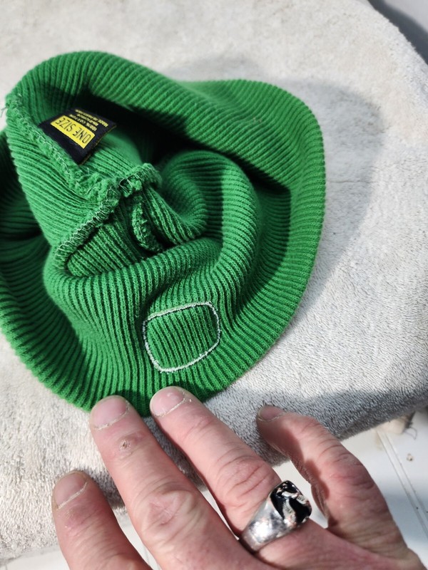 John Deere Green Beanie Stocking Cap. One Size fits all. Very Clean gallery