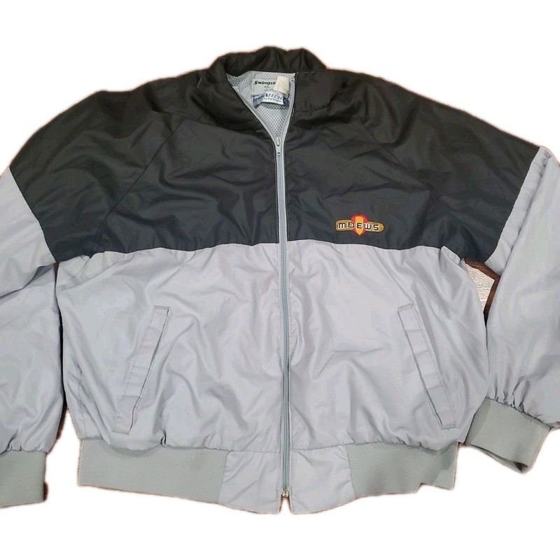 Swingster Moews Seed Windbreaker Zip Up Jacket Size XL