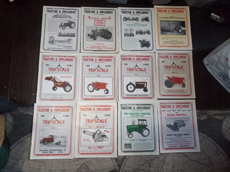 Vintage Miniature Tractor & Implement Magazine Lot Of 12 January to December 87