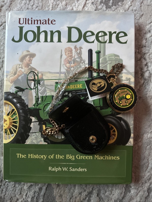 Franklin Mint John Deere Model B Tractor Pocket Watch Case And Ultimate Book