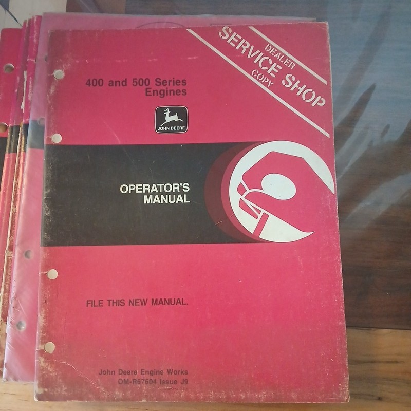 Lot of 10 Vintage OEM John Deere Operator's Manual Mixed Farm Equipment (88C) gallery