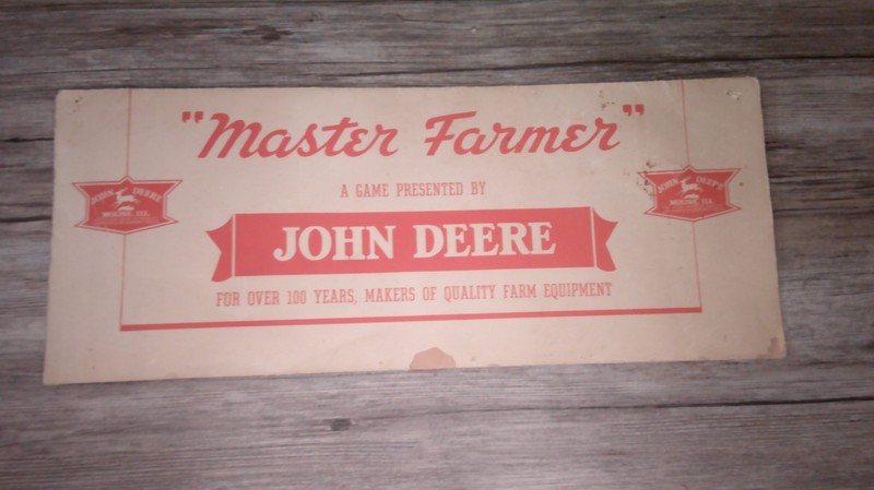 rare John Deere ” master Farmer” board game 1938 4 legged deer featured 3 marker