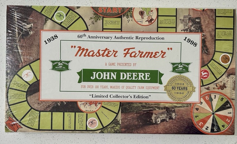 Vintage John Deere Board Game NEW “Master Farmer” 60th Anniversary Limited 1998