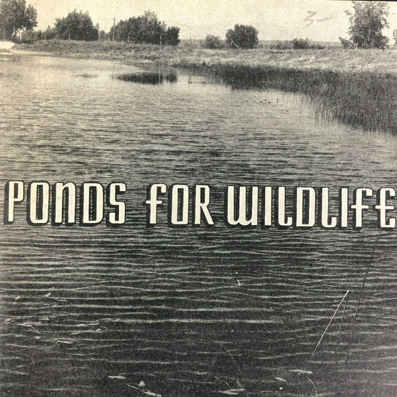 1940s Ponds for Wildlife Booklet Farmers Bulletin US Department of Agriculture