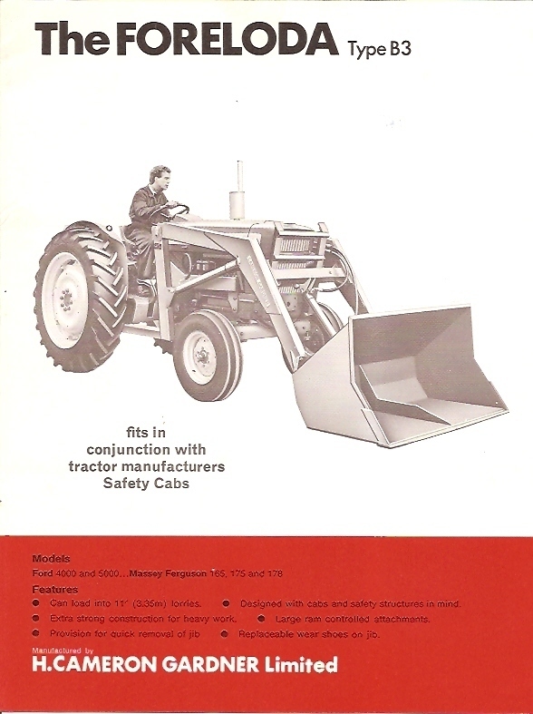 Farm Tractor Brochure – H Cameron Gardner – Foreloda – B3 – 1971 (FB199)