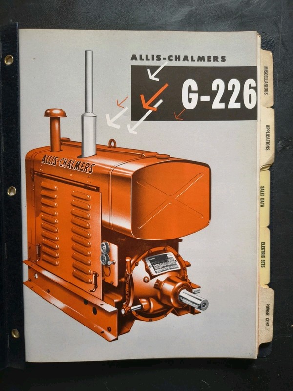 1950-60s Allis Chalmers Diesel Engine Dealer Sales Catalog Brochure Manual Lot